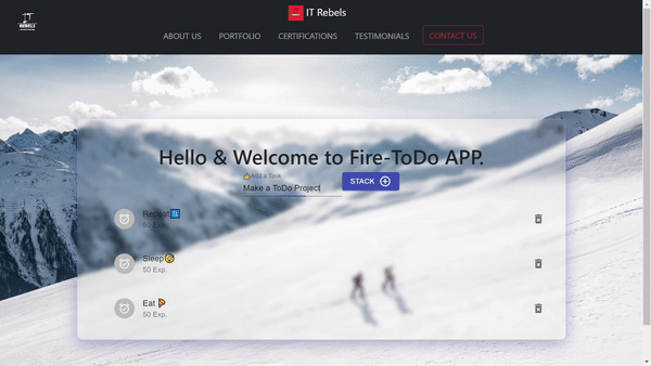 React firebase ToDo Application